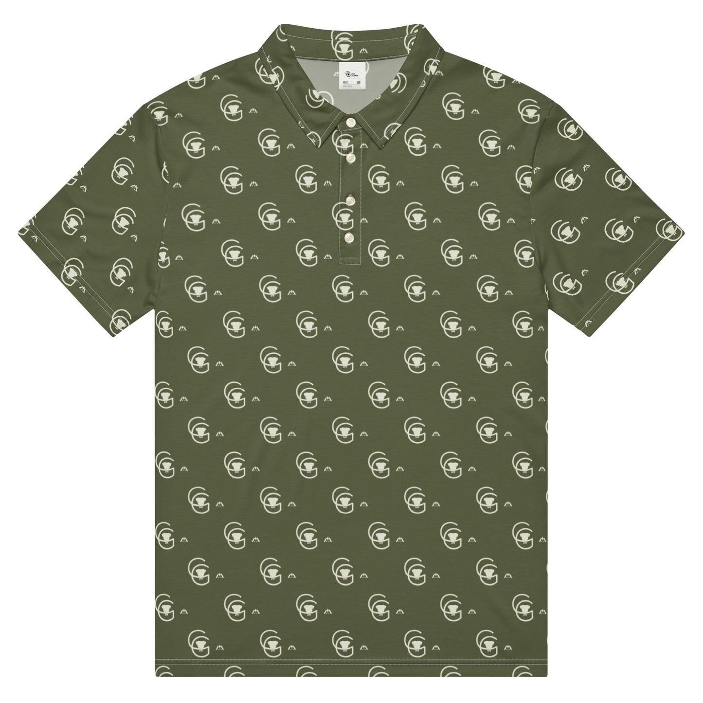 Coco Gherardi All-Over Logo Men’s slim fit polo